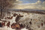 VALKENBORCH, Lucas van View of Antwerp with the Frozen Schelde tg oil on canvas
